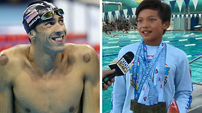 Dešimtmetis Supermenas pagerino Michaelo Phelpso rekordą