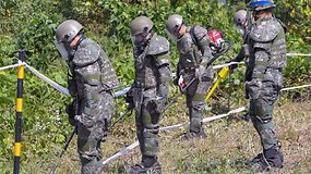 Korėjos pradėjo vykdyti pavojingą užduotį: šalina prie jų sienos išdėstytas sausumos minas