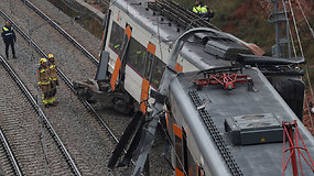 Ispanijoje nuo bėgių nulėkė traukinys:  mažiausiai vienas žmogus žuvo