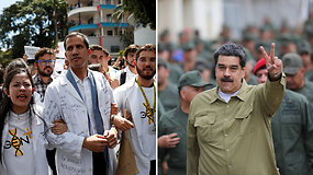 Venesuelos lyderių konfrontacija gresia virsti kariniu konfliktu