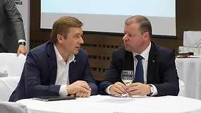 S.Skvernelio rinkimų štabe taures kilnoja LVŽS bei „socialdarbiečių“ frakcijos Seime nariai ir ministrai