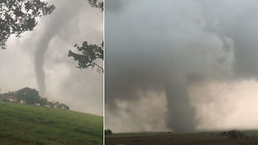 Viską savo kelyje niokojantys grėsmingi 19 tornadų privertė slėptis: pavojus iškilo 6 mln. gyventojų