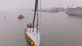 Per Atlantą iki Europos: „Ambersail 2“ prisišvartavo Klaipėdoje ir netrukus kils iš vandens