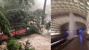 Tokio vaizdelio namų vidiniame kieme išvysti nesitikėjo – šlapia staigmena kitų laukė metro stotyje