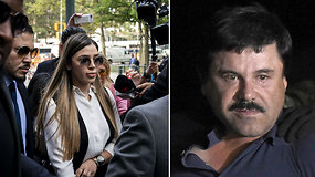 Meksikiečių narkotikų barono „El Chapo“ žmona atvyko į teismą – vyras kalės iki gyvos galvos