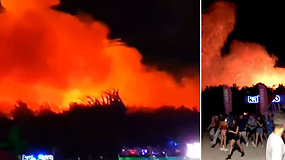 „Pramogų sala“ tapo pragaru: kilus miško gaisrui evakuoti tūkstančiai turistų