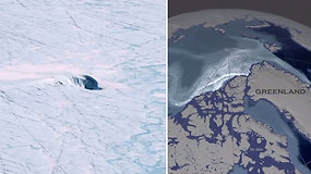 NASA mokslininkai skambina pavojaus varpais: tirpo 90 proc. Grenlandijos ledo sluoksnio