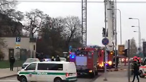 Prie „Europos“ prekybos centro Vilniuje kilo gaisras