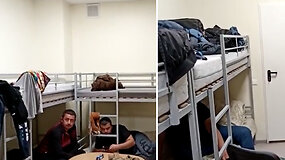 COVID protrūkį patyrusioje &bdquo;Hagelmann&ldquo; dirbęs uzbekas parodė, kaip atrodo gyvenimo sąlygos