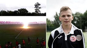 Užfiksuota, kaip Rusijoje jauną futbolininką nutrenkė žaibas – netrukus jis sugrįžo į aikštę