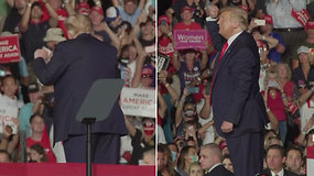 Internetą užkariauja D.Trumpo šokis pagal YMCA dainą – pasveikęs nuo COVID-19 jis sugrįžo į rinkimų kampanijos sceną