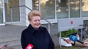 Antrajame rinkimų ture balsavo kadenciją baigusi prezidentė Dalia Grybauskaitė – už ką balsavo, neįvardijo.