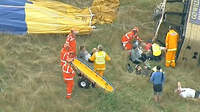 Karšto oro baliono avarija Australijoje: žmonės buvo išsviesti iš krepšio