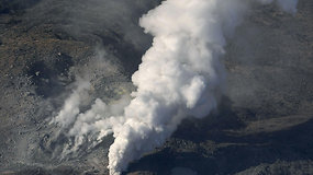 Japonijoje pirmą kartą per 250 metų išsiveržė Mount Lo ugnikalnis