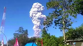 Išsiveržė aktyviausias Indonezijos ugnikalnis: pelenų ir dūmų stulpas siekė 5,5 km aukštį