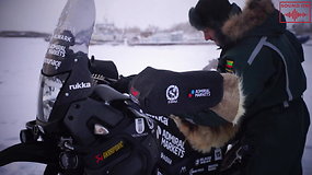 „The Coldest Ride“: K.Mieliauskas pradėjo šalčiausią pasaulyje kelionę motociklu