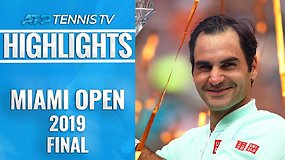 ATP turnyro Majamyje finalo akimirkos – R.Federeris nugalėjo J.Isnerį