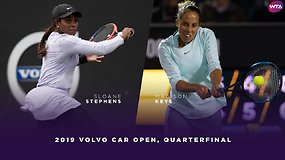 WTA Čarlstonas: Madison Keys pergalė prieš Sloane Stephens