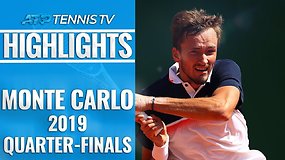 ATP Monte Karlo ketvirtfinalių diena - N.Džokovičiaus fiasko ir dar viena Rafos pergalė