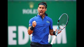 Kvapą gniaužiantys Fabio Fognini smūgiai pergalingame mače prieš Rafaelį Nadalį