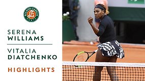 Serena Williams prieš Vitaliją Diatchenko. Dvikovos akimirkos