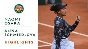 Naomi Osaka - Anna Schmiedlova. Dvikovos akimirkos