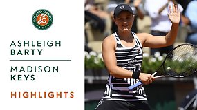 Ashleigh Barty prieš Madison Keys. Dvikovos akimirkos