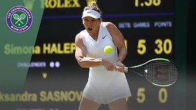 Simona Halep - Aliaksandra Sasnovich. Dvikovos akimirkos