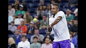 „US Open“: Nickas Kyrgiosas prieš Steve'ą Johnsoną