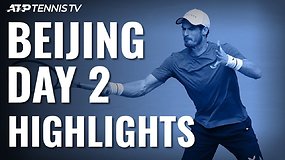 Antroji ATP turnyro Pekine diena: laimėjo A.Murray, D.Thiemas ir S.Tsitsipas