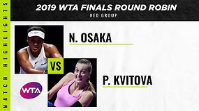 WTA finalai: Naomi Osaka prieš Petrą Kvitovą