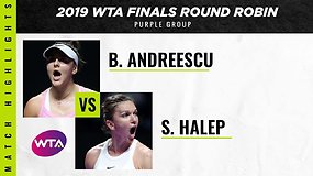 WTA finalai: Bianca Andreescu prieš Simoną Halep