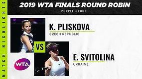 WTA finalai: Karolina Pliškova prieš Eliną Svitoliną