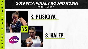 WTA finalai: Karolina Pliskova prieš Simoną Halep