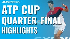 Aštuntosios ATP taurės dienos apžvalga: pusfinalyje – su ugnimi žaidę ispanai ir N.Džokovičiaus vedami serbai