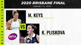 „Brisbane International“ finalas: Madison Keys – Karolina Pliškova. Dvikovos akimirkos