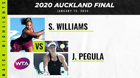 „ASB Classic“ finalas: Serena Williams – Jessica Pegula. Dvikovos akimirkos