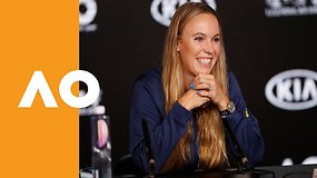 Caroline Wozniacki spaudos konferencija prieš „Australian Open“ turnyrą