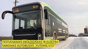 Elektrinis autobusas „Yutong U12“: vienu įkrovimu gali nuvažiuoti iki 400 km