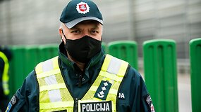 Kontrolės postas kelyje Kaunas&ndash;Vilnius ties sostine