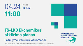 TS-LKD Ekonomikos atkūrimo planas – pasiūlymai verslui ir visuomenei