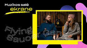„Muzikos salė | ekrane“: lietuviško trepo lyderiai „Flying Saucer Gang“
