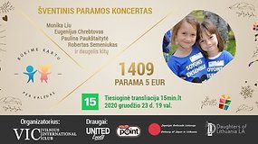 Šventinis paramos koncertas „Būkime kartu per Kalėdas“