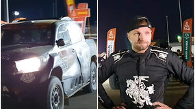 Problemos E.Juškauskui – į antrą maratono dieną gali tekti leistis tik dviem ratais varomu bolidu