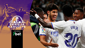 „Skrieja kamuolys“: LFF linija ir sprendimai, ČL burtai, omikron „Premier“ lygoje ir Madrido „Real“ žygis