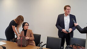 Marija Lina Basovė atvyksta į teismą