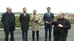 Nuo Lietuvos nacionalinio operos ir baleto teatro stogo &ndash; Vyriausybės spaudos konferencija