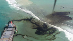 Mauricijų ištiko didžiausia šalies ekologinė katastrofa: iš laivo į poilsiautojų rojų išsiliejo tūkstančiai tonų naftos