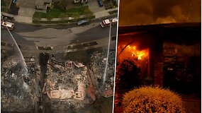 Kaliforniją siaubiantys gaisrai tik didėja &ndash; kai kurie evakuoti gyventojai į savo namus nebegrį&scaron;