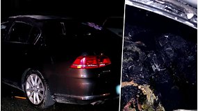 Pareigūnai sulaikė įtariamą automobilio padegėją – rado net apdegusius drabužius